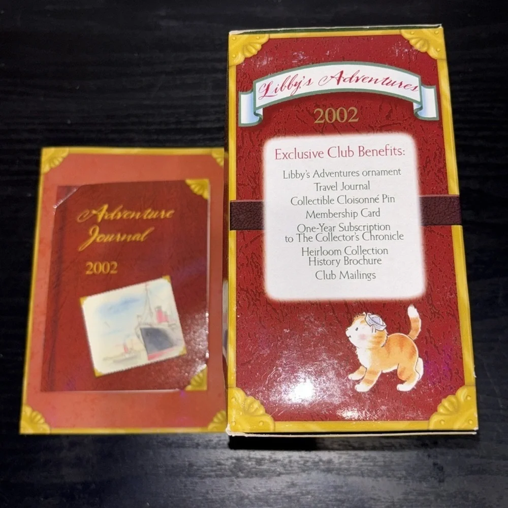 Libby's Adventures Holiday Ornament - Red and Gold